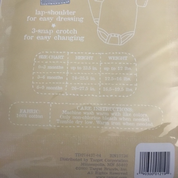 Cherokee NWT Infant Size 3-6 months 
2 Pack Stars & Stripes Onesies - Picture 3 of 4